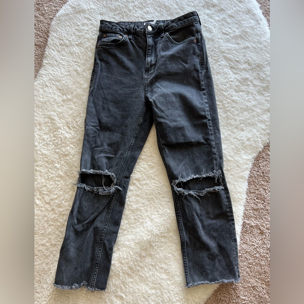 Topshop ripped cutoff jeans